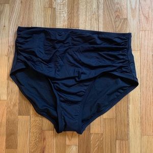 Large high waisted black bikini bottoms!